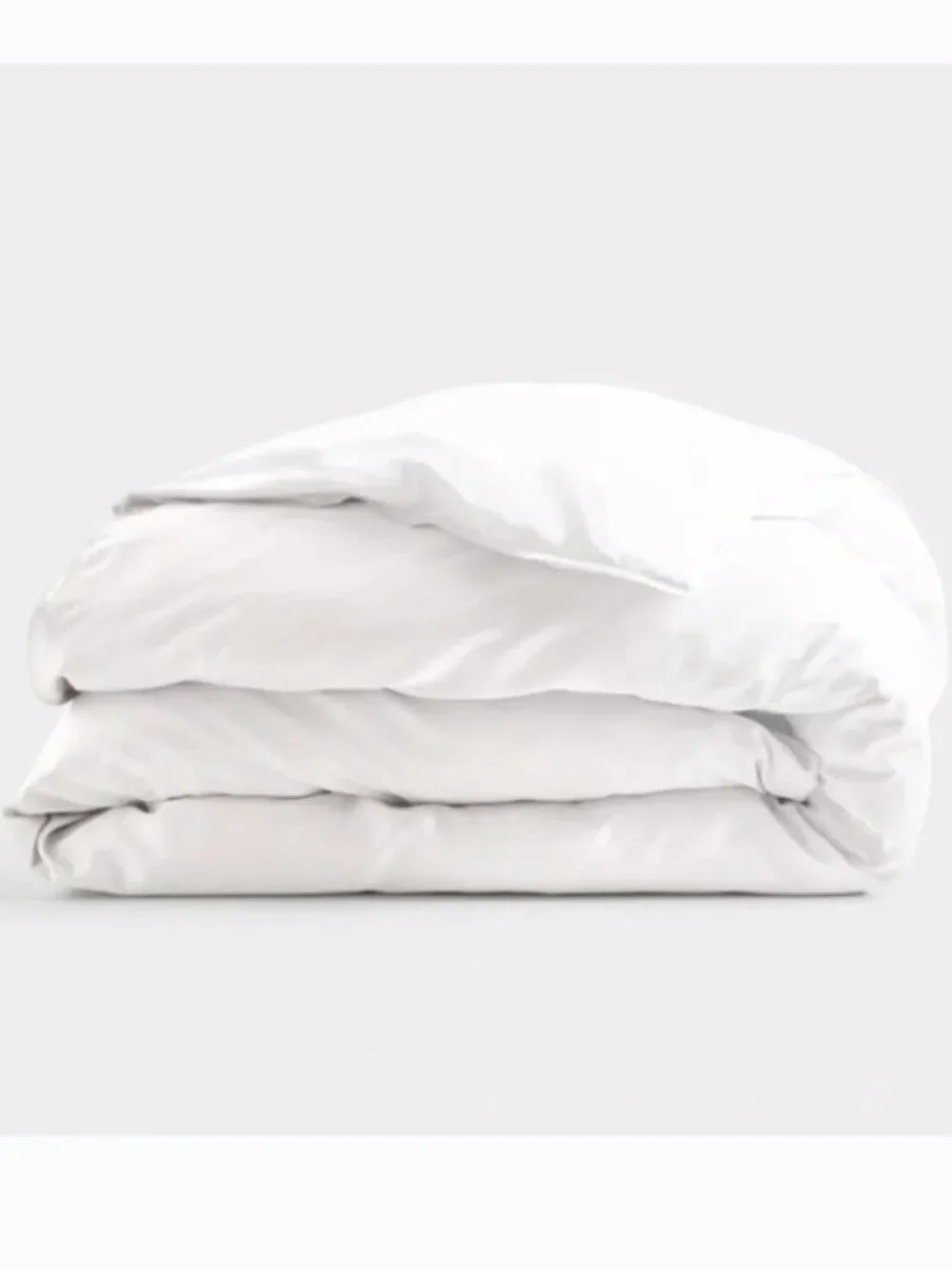 Quince Bamboo King Duvet Cover in White